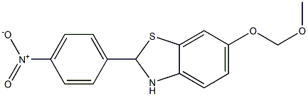 6-(METHOXYMETHOXY)-2-(4-NITROPHENYL)-2,3-DIHYDROBENZO[D]THIAZOLE 구조식 이미지