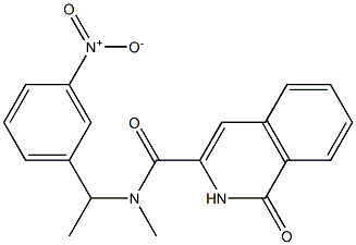 3-Isoquinolinecarboxamide,  1,2-dihydro-N-methyl-N-[1-(3-nitrophenyl)ethyl]-1-oxo- 구조식 이미지