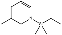 Pyridine,  1-(ethyldimethylsilyl)-1,2,3,4-tetrahydro-3-methyl- 구조식 이미지