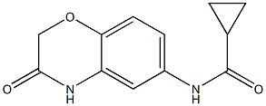 Cyclopropanecarboxamide,  N-(3,4-dihydro-3-oxo-2H-1,4-benzoxazin-6-yl)- Structure