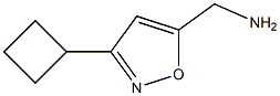 5-Isoxazolemethanamine,  3-cyclobutyl- 구조식 이미지