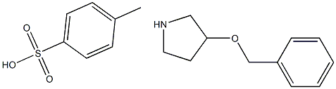 3-BENZYLOXY-PYRROLIDINE TOLUENE-4-SULFONIC ACID 구조식 이미지