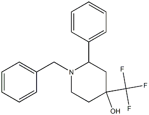 N-BENZYL-4-(TRIFLUOROMETHYL)PHENYL-4-HYDROXYPIPERIDINE 구조식 이미지