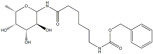 N-[(e-Benzyloxycarbonylamino)caproyl]--L-Fucopyranosylamine 구조식 이미지