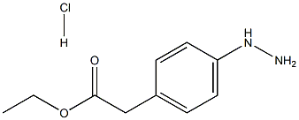 Ethyl  (4-Hydrazinophenyl)acetate  hydrochloride 구조식 이미지