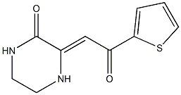 3-(2-Oxo-2-thiophen-2-yl-ethylidene)-piperazin-2-one 구조식 이미지