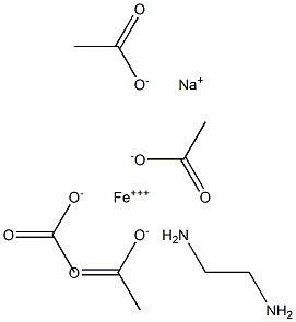 ETHYLENEDIAMINE TETRACETIC ACID FERRIC MONOSODIUM SALT extrapure 구조식 이미지