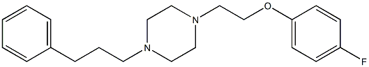 1-(2-(4-fluorophenoxy)ethyl)-4-(3-phenylpropyl)piperazine Structure