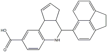 4-(1,2-dihydro-5-acenaphthylenyl)-3a,4,5,9b-tetrahydro-3H-cyclopenta[c]quinoline-8-carboxylic acid Structure