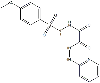 2-{2-[(4-methoxyphenyl)sulfonyl]hydrazino}-2-oxo-N'-(2-pyridinyl)acetohydrazide 구조식 이미지