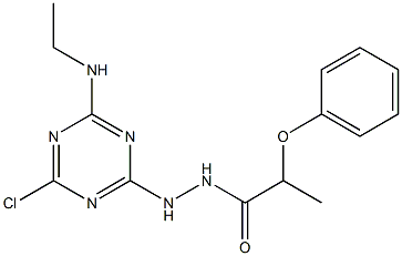 N'-[4-chloro-6-(ethylamino)-1,3,5-triazin-2-yl]-2-phenoxypropanohydrazide Structure