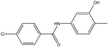 4-chloro-N-(3-hydroxy-4-methylphenyl)benzamide Structure