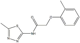 2-(2-methylphenoxy)-N-(5-methyl-1,3,4-thiadiazol-2-yl)acetamide Structure