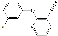 2-(3-chloroanilino)nicotinonitrile Structure
