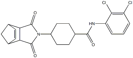 N-(2,3-dichlorophenyl)-4-(3,5-dioxo-4-azatricyclo[5.2.1.0~2,6~]dec-8-en-4-yl)cyclohexanecarboxamide Structure