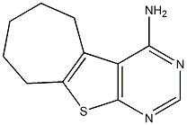 6,7,8,9-tetrahydro-5H-cyclohepta[4,5]thieno[2,3-d]pyrimidin-4-ylamine 구조식 이미지