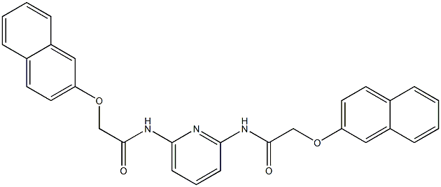 2-(2-naphthyloxy)-N-(6-{[(2-naphthyloxy)acetyl]amino}-2-pyridinyl)acetamide Structure