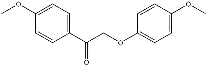 2-(4-methoxyphenoxy)-1-(4-methoxyphenyl)ethanone 구조식 이미지