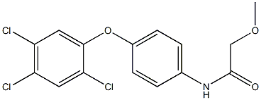 2-methoxy-N-[4-(2,4,5-trichlorophenoxy)phenyl]acetamide 구조식 이미지