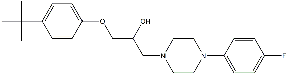 1-(4-tert-butylphenoxy)-3-[4-(4-fluorophenyl)piperazin-1-yl]propan-2-ol Structure