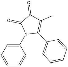 4-methyl-1,5-diphenyl-1H-pyrrole-2,3-dione 구조식 이미지