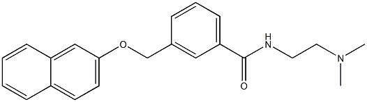 N-[2-(dimethylamino)ethyl]-3-[(2-naphthyloxy)methyl]benzamide Structure