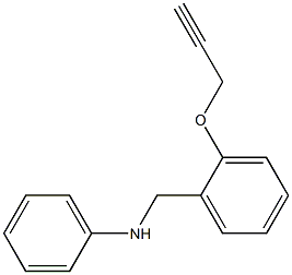 N-phenyl-N-[2-(2-propynyloxy)benzyl]amine 구조식 이미지