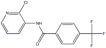 N-(2-chloro-3-pyridinyl)-4-(trifluoromethyl)benzamide 구조식 이미지