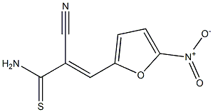 2-cyano-3-{5-nitro-2-furyl}-2-propenethioamide Structure
