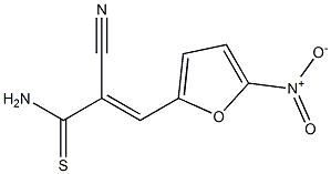 2-cyano-3-{5-nitro-2-furyl}-2-propenethioamide 구조식 이미지