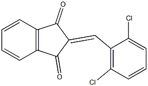 2-(2,6-dichlorobenzylidene)-1H-indene-1,3(2H)-dione 구조식 이미지