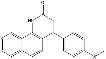 4-[4-(methylsulfanyl)phenyl]-3,4-dihydrobenzo[h]quinolin-2(1H)-one 구조식 이미지