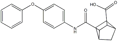 3-[(4-phenoxyanilino)carbonyl]bicyclo[2.2.1]heptane-2-carboxylic acid Structure