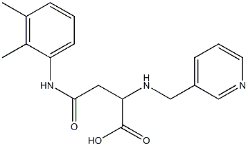 4-(2,3-dimethylanilino)-4-oxo-2-[(pyridin-3-ylmethyl)amino]butanoic acid 구조식 이미지