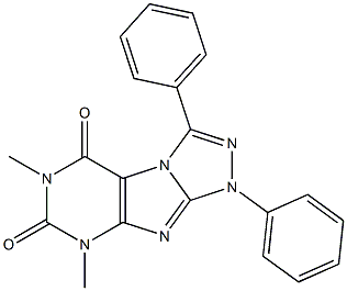 6,8-dimethyl-1,3-diphenyl-1H-[1,2,4]triazolo[3,4-f]purine-5,7(6H,8H)-dione Structure