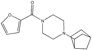 1-bicyclo[2.2.1]hept-2-yl-4-(2-furoyl)piperazine Structure