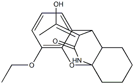 4-ethoxy-17-(1-hydroxyethylidene)-2-oxa-15-azatetracyclo[7.5.3.0~1,10~.0~3,8~]heptadeca-3,5,7-trien-16-one Structure
