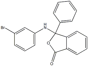 3-(3-bromoanilino)-3-phenyl-2-benzofuran-1(3H)-one 구조식 이미지