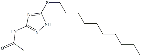 N-[5-(decylsulfanyl)-1H-1,2,4-triazol-3-yl]acetamide 구조식 이미지