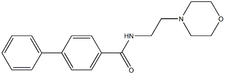 N-[2-(4-morpholinyl)ethyl][1,1'-biphenyl]-4-carboxamide Structure