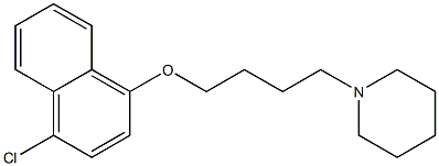 1-{4-[(4-chloronaphthalen-1-yl)oxy]butyl}piperidine 구조식 이미지