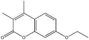 7-ethoxy-3,4-dimethyl-2H-chromen-2-one 구조식 이미지