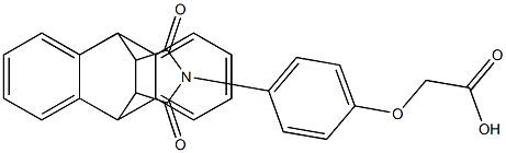 [4-(16,18-dioxo-17-azapentacyclo[6.6.5.0~2,7~.0~9,14~.0~15,19~]nonadeca-2,4,6,9,11,13-hexaen-17-yl)phenoxy]acetic acid 구조식 이미지