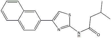 3-methyl-N-[4-(2-naphthyl)-1,3-thiazol-2-yl]butanamide Structure