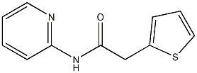 N-(2-pyridinyl)-2-(2-thienyl)acetamide 구조식 이미지