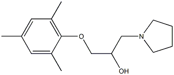 1-(mesityloxy)-3-(1-pyrrolidinyl)-2-propanol 구조식 이미지