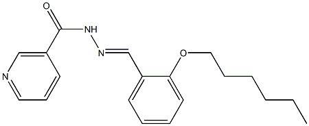 N'-[2-(hexyloxy)benzylidene]nicotinohydrazide 구조식 이미지