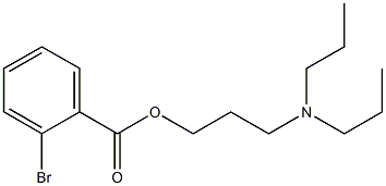 3-(dipropylamino)propyl 2-bromobenzoate 구조식 이미지