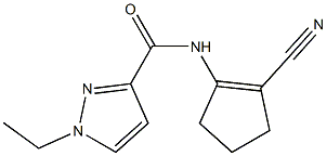 N-(2-cyano-1-cyclopenten-1-yl)-1-ethyl-1H-pyrazole-3-carboxamide Structure