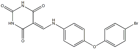 5-{[4-(4-bromophenoxy)anilino]methylene}-2,4,6(1H,3H,5H)-pyrimidinetrione Structure